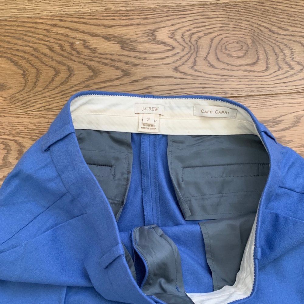 J.Crew Cafe Capri Size 2 100% Wool Pants - Picture 8 of 8